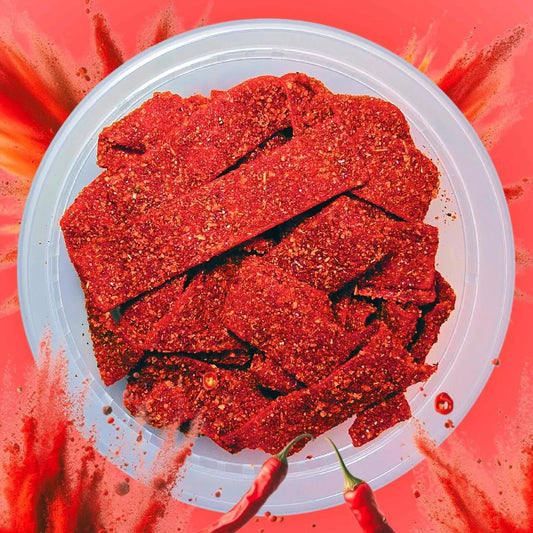 Tajin Seasoned Strawberry Belt Gummy Candy, 4 oz.