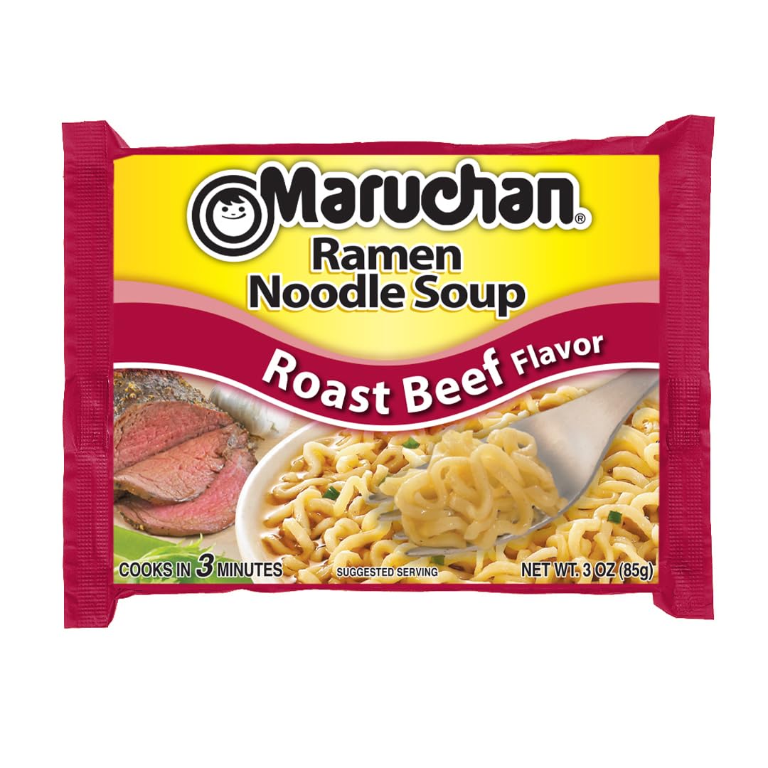 Maruchan Ramen: Roast Beef Ramen Noodles, 24 Pack