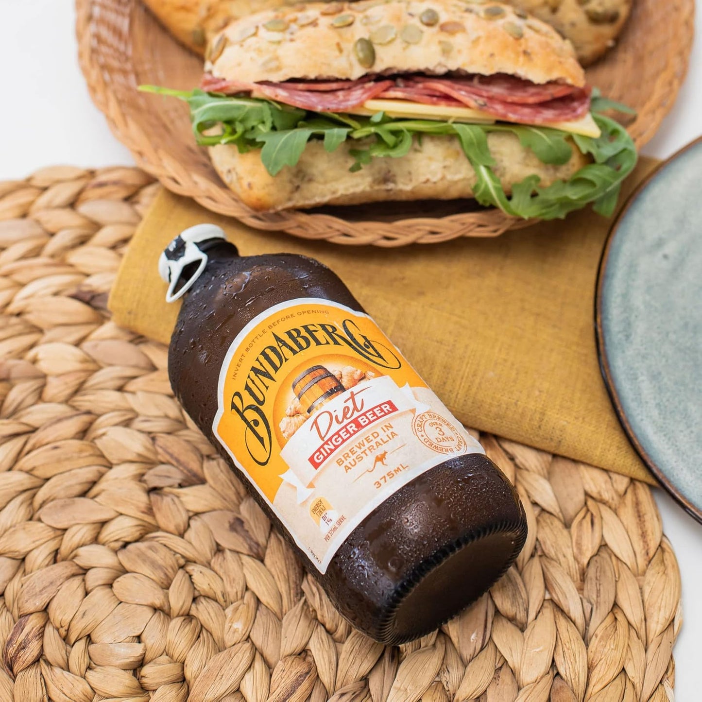 Bundaberg: Diet Ginger Beer, 12.7 oz., 4 Pack Bottles