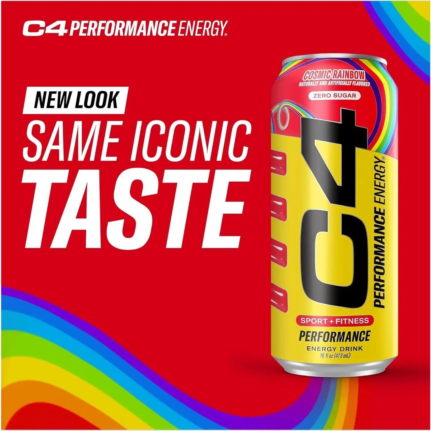 Cellucor C4 Performance Energy Drink: Cosmic Rainbow, 16 oz. 12 pack