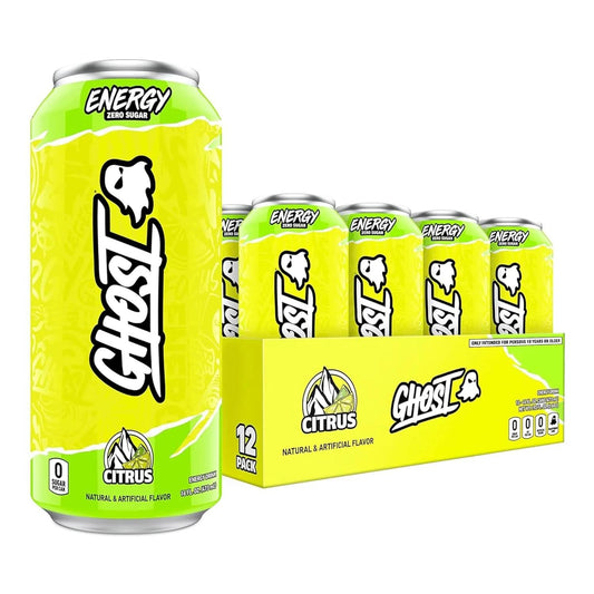 GHOST Energy Drink: Citrus, 16 oz. 12 pack