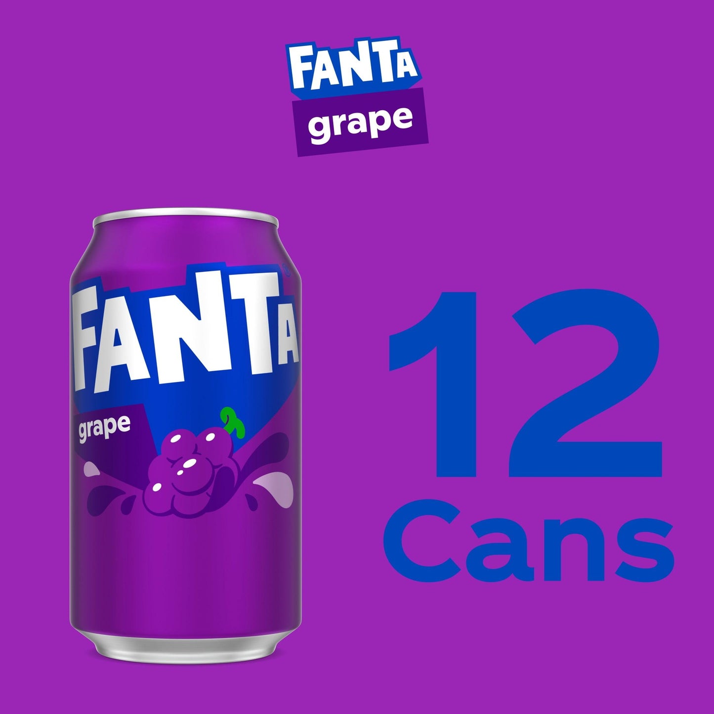 Fanta: Grape Soda Pop, 12 oz., 12 Pack