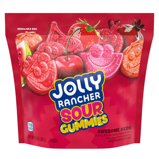 Jolly Rancher: Sour Gummies Awesome Reds, 1 Bag