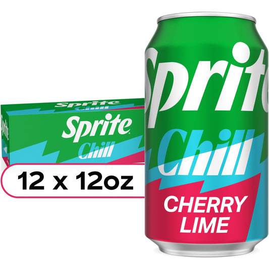 Sprite: Cherry Lime Soda Pop, 12 oz., 12 Pack
