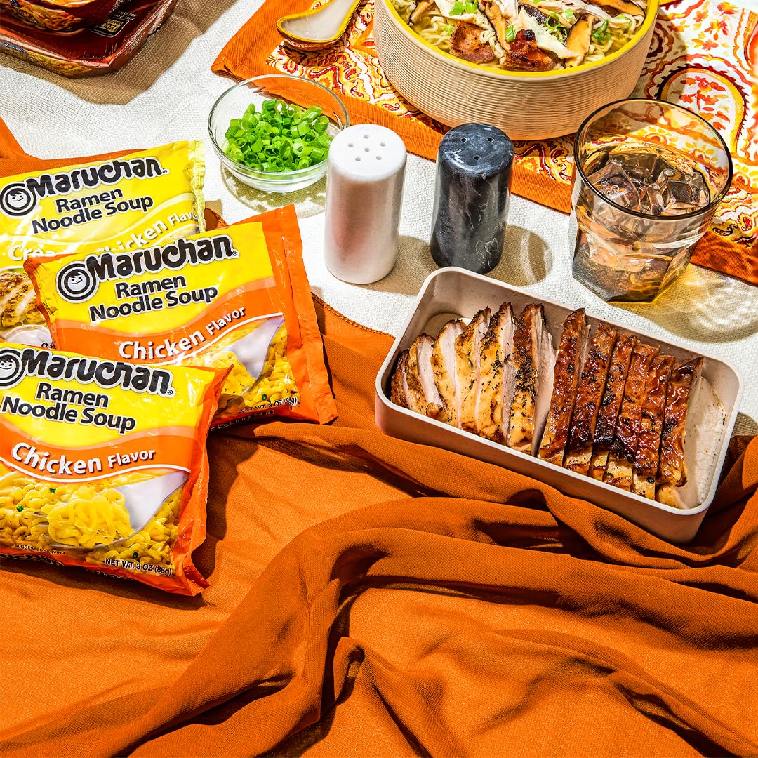 Maruchan Ramen: Chicken, Instant Ramen Noodles, 24 Pack