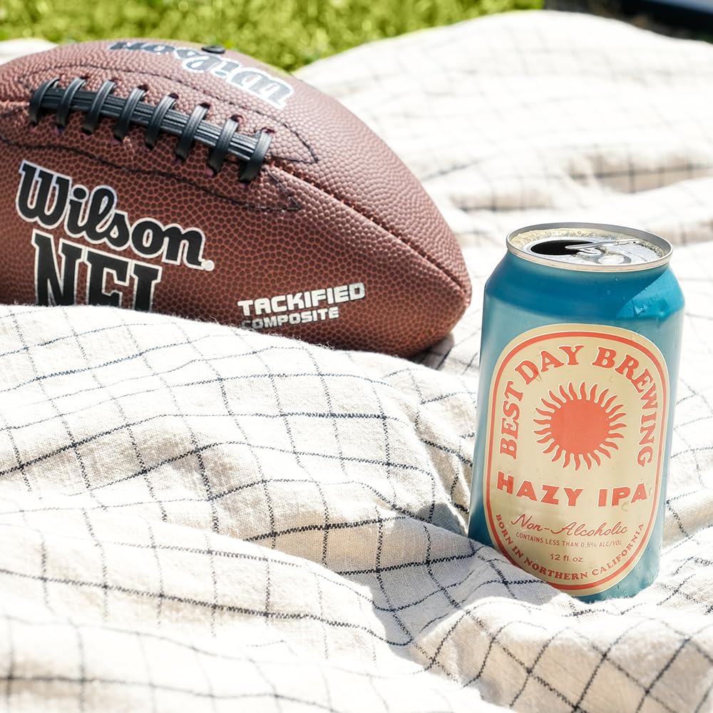 Beer: Best Day Brewing: Hazy IPA, Non Alcoholic Beer, 12 Pack