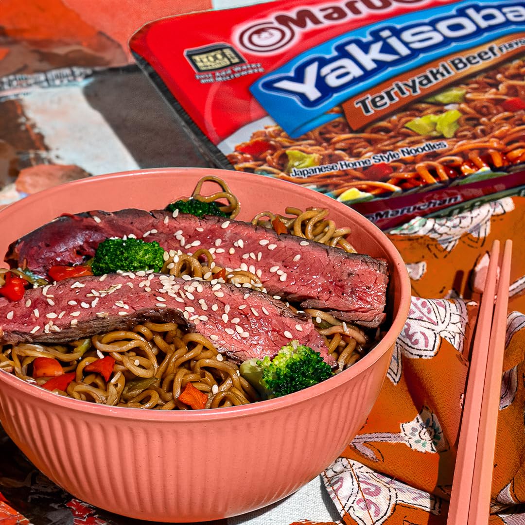 Maruchan Ramen: Yakisoba Teriyaki Beef, Ramen Noodles, 8 Pack