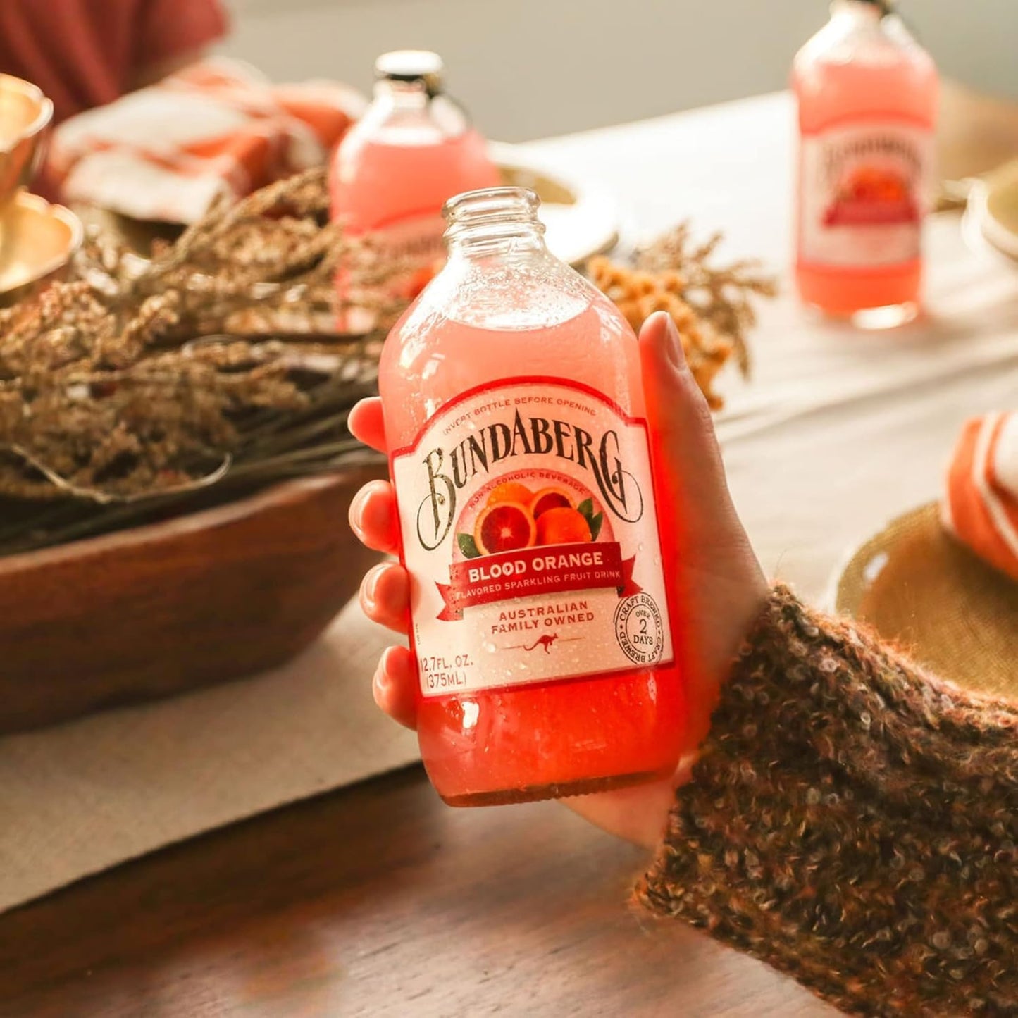 Bundaberg: Sparkling Blood Orange, Fruit Drink, 12.7 oz., 4 Pack