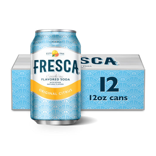 Fresca: Grapefruit Citrus Soda Pop, 12 oz., 12 Pack