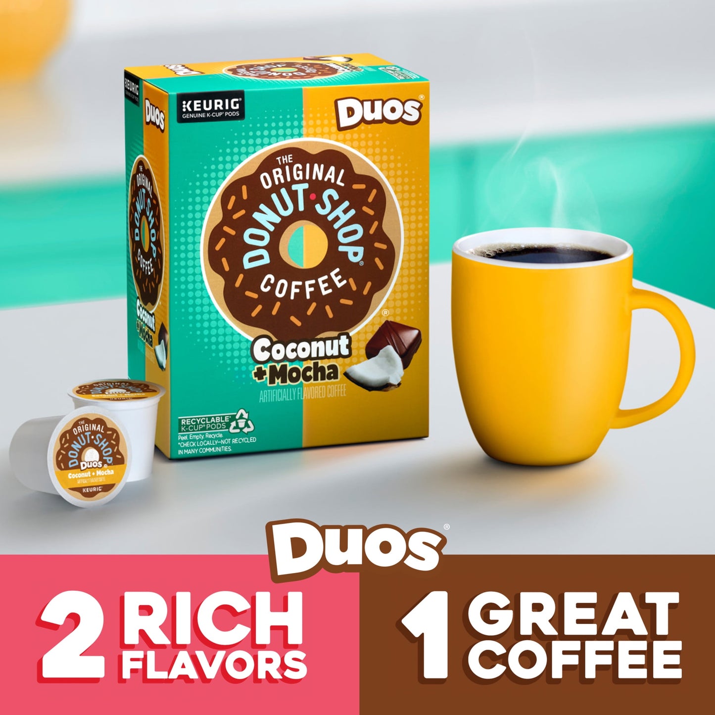 The Original Donut Shop: Coconut Mocha, Medium Roast K-Cup Coffee Pods, 24 Pack