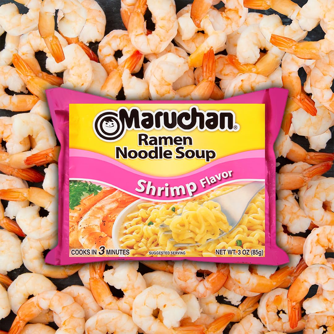 Maruchan Ramen: Shrimp, Instant Ramen Noodles, 24 Pack