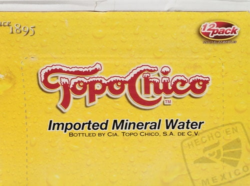 Topo Chico: Sparkling Mineral Water, Glass Bottles, 12 fl. oz., 12 Pack