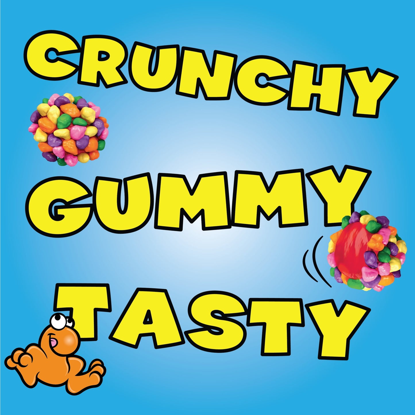 American Candy: NERDS Gummy Clusters Candy, Rainbow, Crunchy and Gummy, 1 Bag
