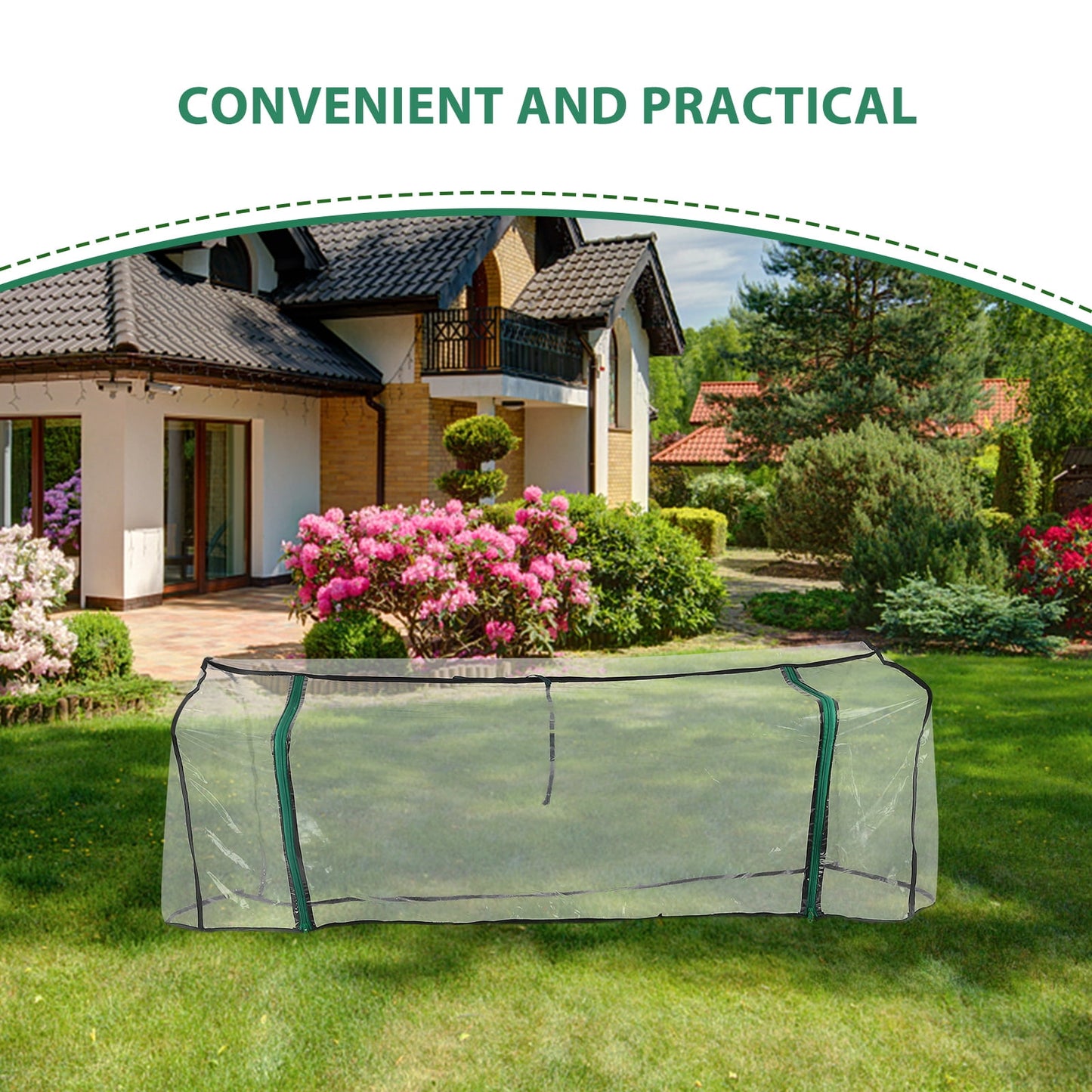 Ferencaa: Garden cover - Waterproof Greenhouse Cover, Green