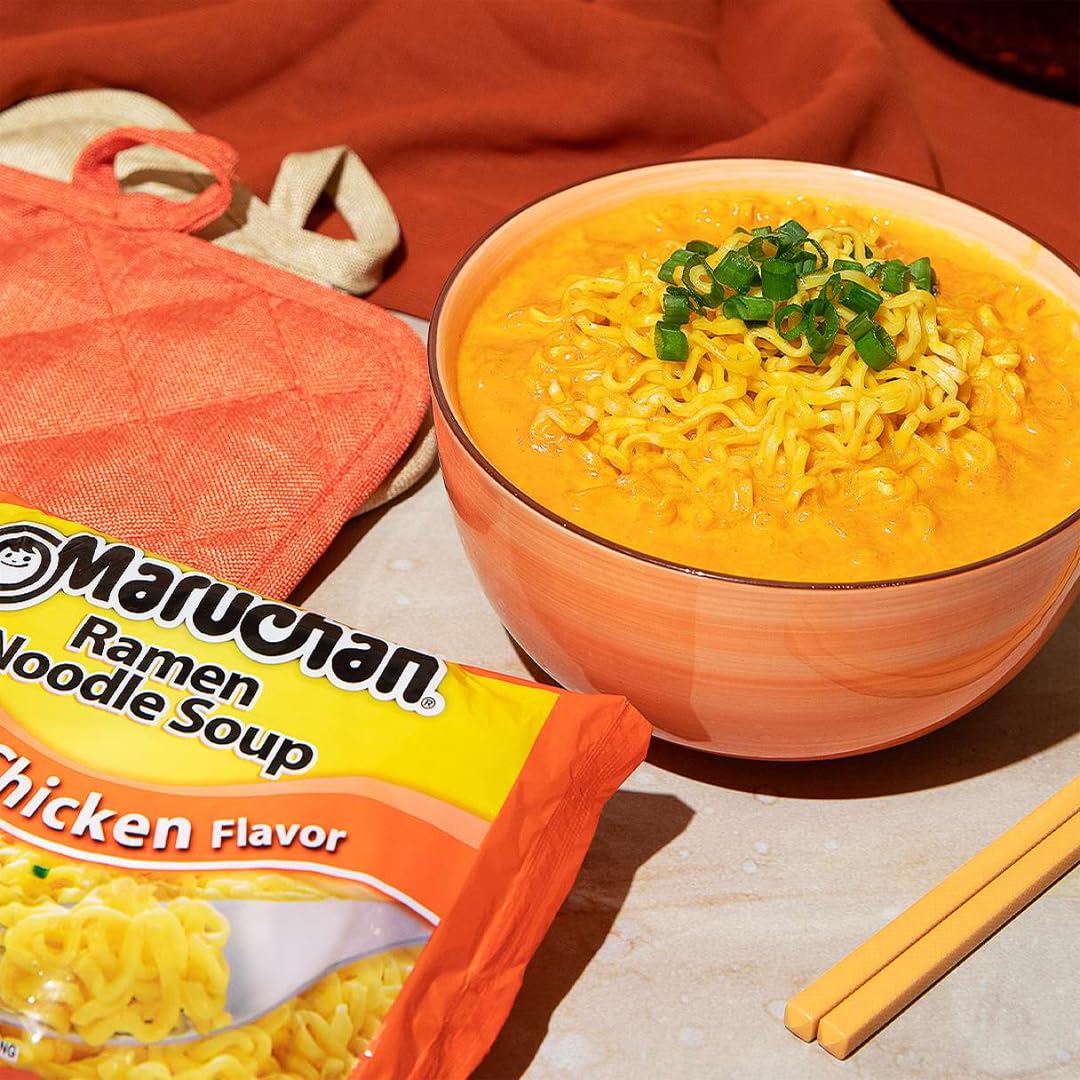 Maruchan Ramen: Chicken, Instant Ramen Noodles, 24 Pack