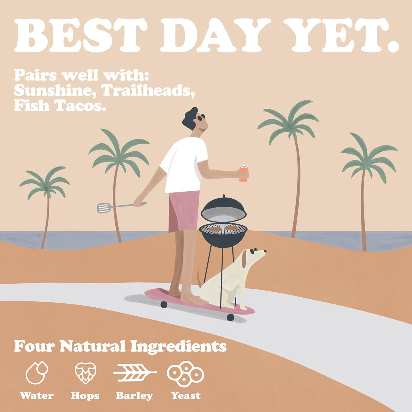 Beer: Best Day Brewing: Kölsch, Non Alcoholic Beer, 12 Pack