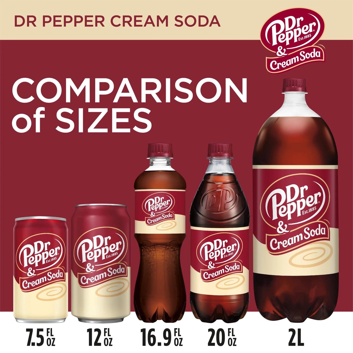 Dr. Pepper: Cream Soda, 12 oz., 12 Pack