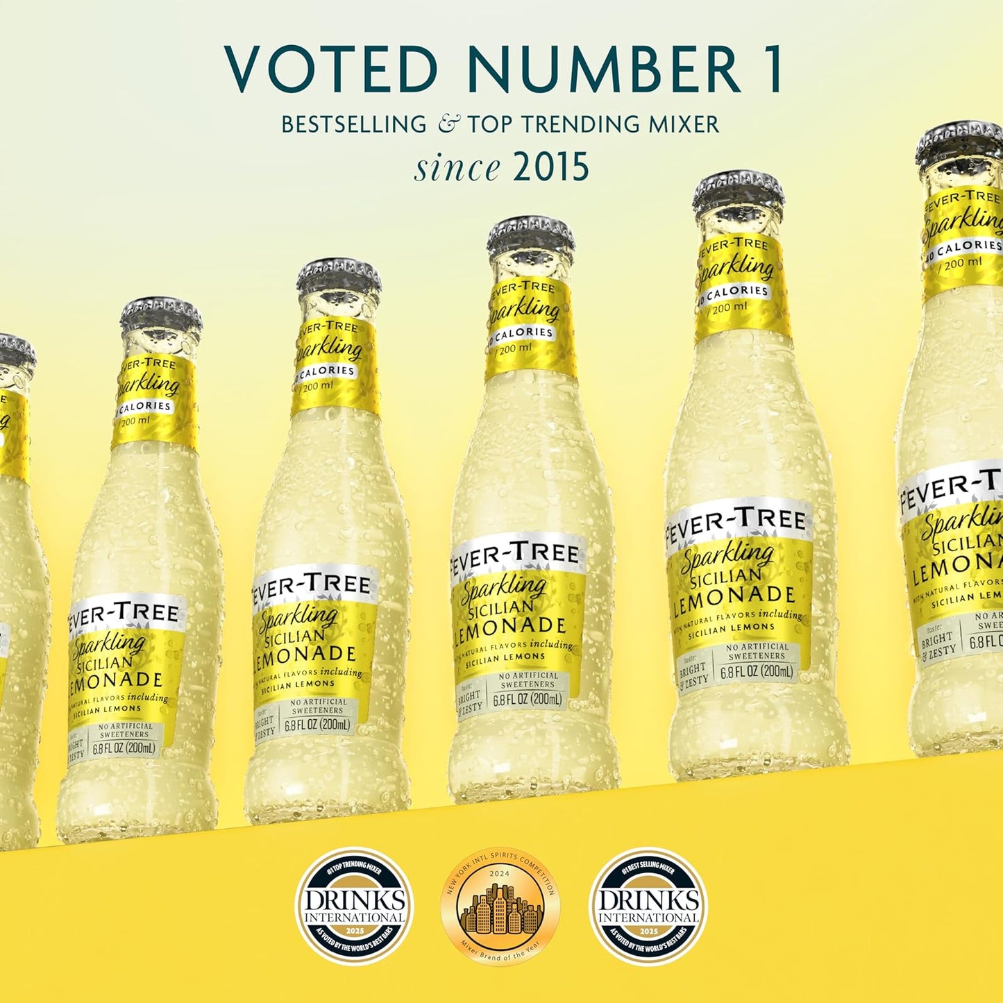 Fever-Tree: Sparkling Sicilian Lemonade, 6.8 oz., 24 Pack