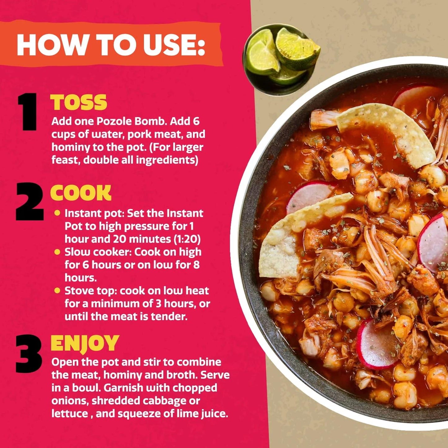 EZ Bombs: Pozole Bomb Seasoning, 1 Bag, 2 Pieces