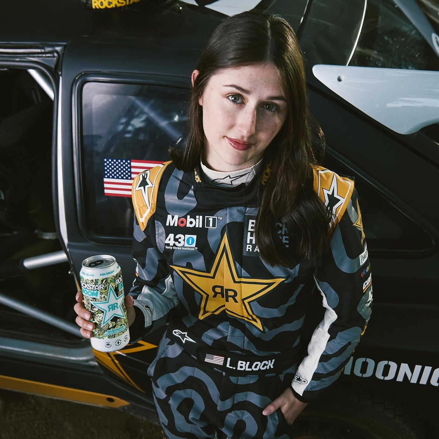 Rockstar Energy Drink: Boom Pina Colada, 16 oz., 12 Pack