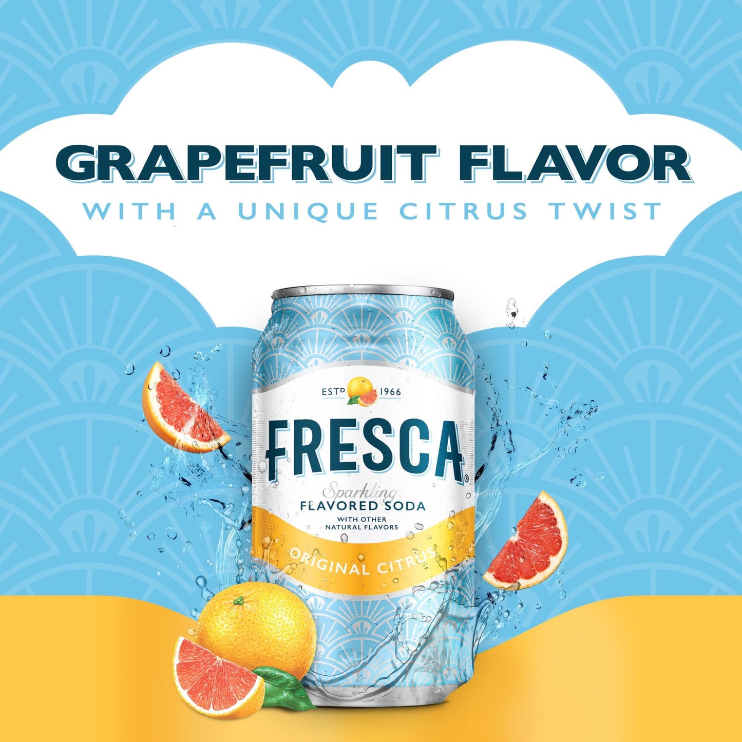 Fresca: Grapefruit Citrus Soda Pop, 12 oz., 12 Pack