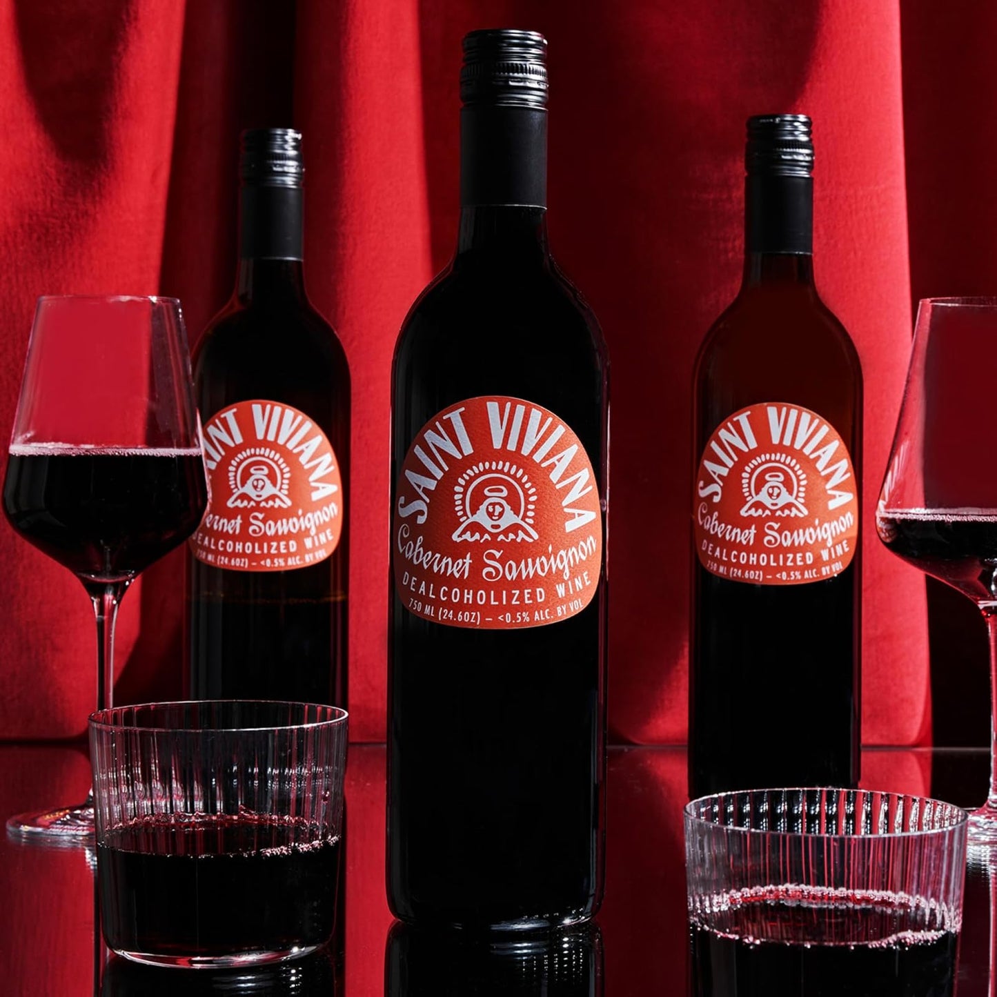 Wine: Saint Viviana: Cabernet Sauvignon, Non-alcoholic Red Wine, 1 Bottle