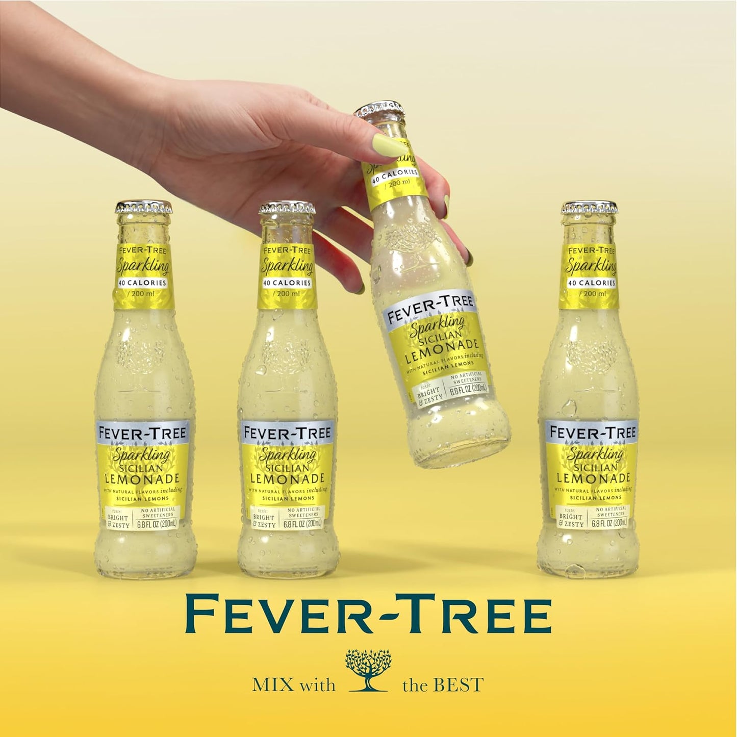 Fever-Tree: Sparkling Sicilian Lemonade, 6.8 oz., 24 Pack