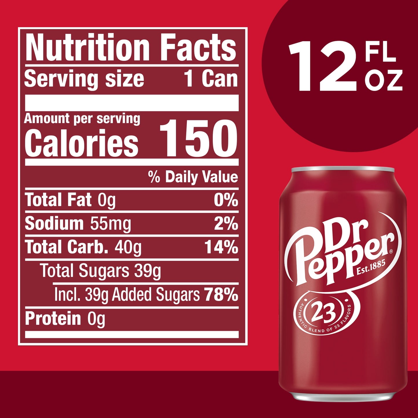 Dr. Pepper: Original Soda Pop, 12 fl. oz., 12 Pack Cans