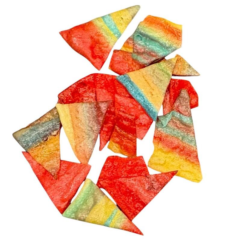Freeze Dried Candy: Fruit Roll Ups Chips, Strawberry And Tropical Flavor, 1 Bag