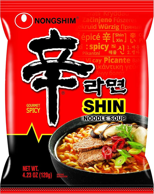 Nongshim Ramen: Gourmet Ramen Noodles, Spicy Shin, 20 Pack