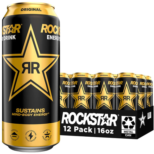 Rockstar Energy Drink: Original, 16 oz., 12 Pack