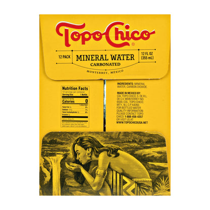 Topo Chico: Sparkling Mineral Water, Glass Bottles, 12 fl. oz., 12 Pack