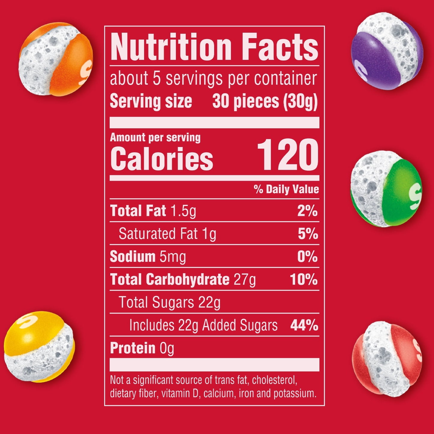 American Candy: SKITTLES POP'D Originals Freeze Dried Candy, 1  Bag