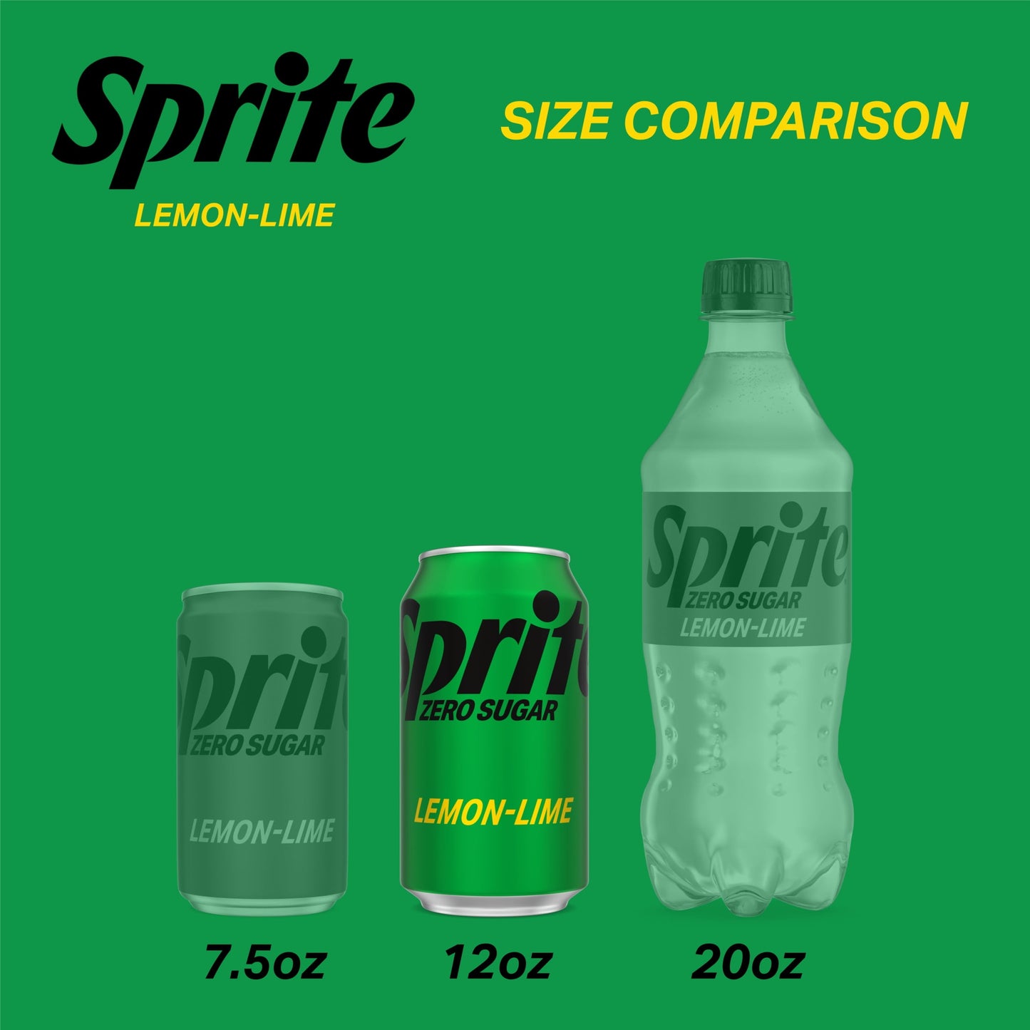 Sprite: Zero Sugar, Lemon Lime Soda Pop, 12 fl. oz., 12 Pack Cans