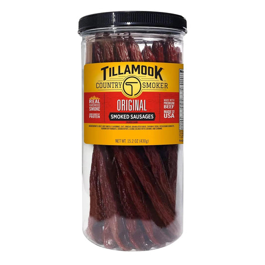 Tillamook Country Smoker: Smoked Sausages, Original Beef, 20 Pack