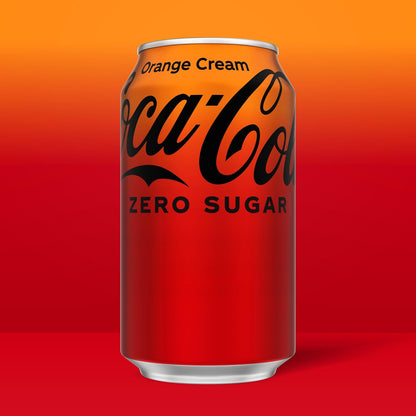 Coca Cola: Orange Cream Soda, Zero Sugar, 12 oz., 12 Pack