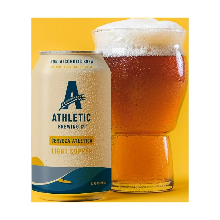 Beer: Athletic Brewing Company: Cerveza Atletica - Craft Non-Alcoholic Beer, 12 Pack Cans