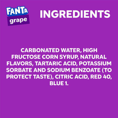 Fanta: Grape Soda Pop, 12 oz., 12 Pack