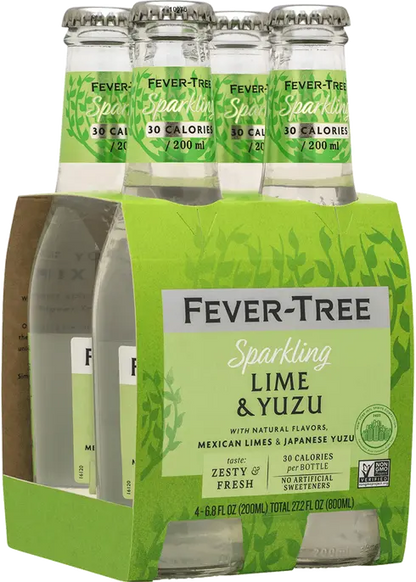 Fever-Tree: Sparkling Yuzu & Lime, 6.8 oz., 24 Pack