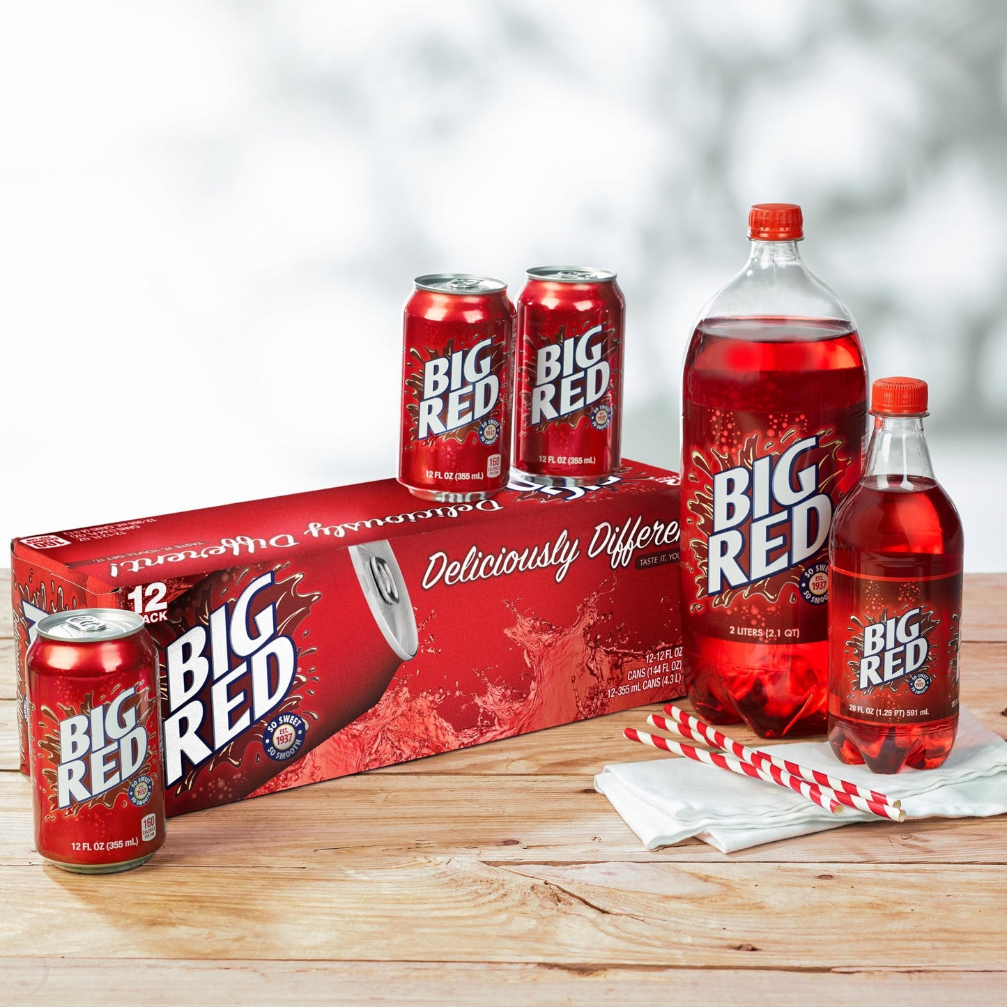Big Red: Soda Pop, 12 oz., 12 Pack