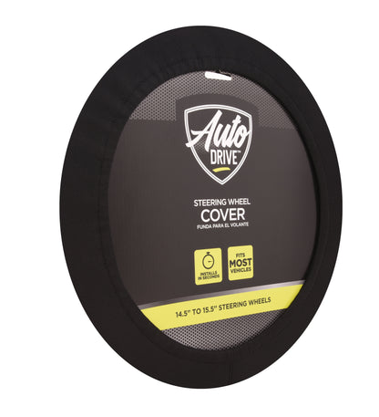 Auto Drive: Steering Wheel Cover - Neoprene Waterproof, Black