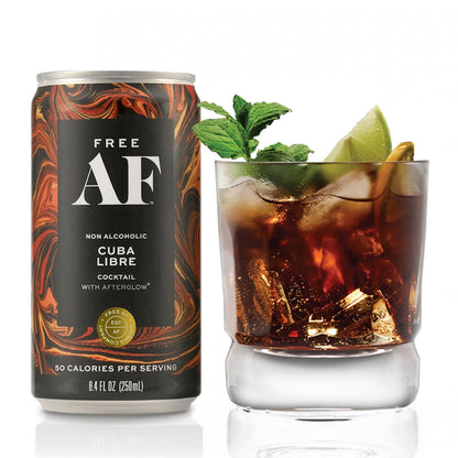 Cocktail: FREE AF: Cuba Libre, Non-Alcoholic Mocktail, 12 Pack