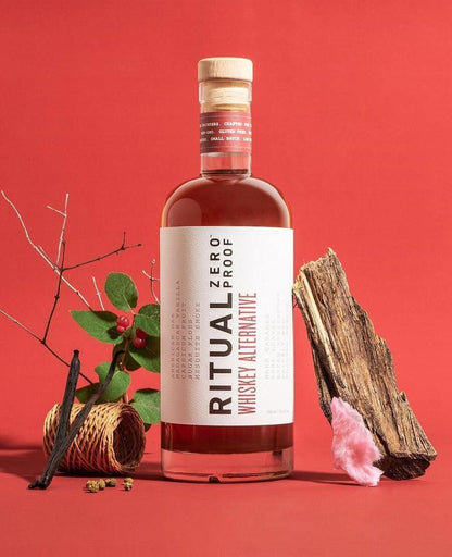 Spirit: RITUAL ZERO PROOF: Whiskey Alternative, Non Alcoholic, 1 Bottle