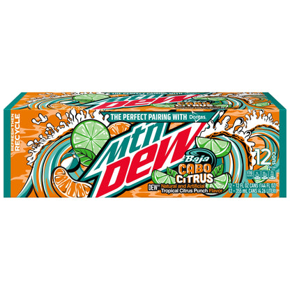 Mountain Dew: Cabo Citrus Baja Blast, 12 Oz., 12 Pack