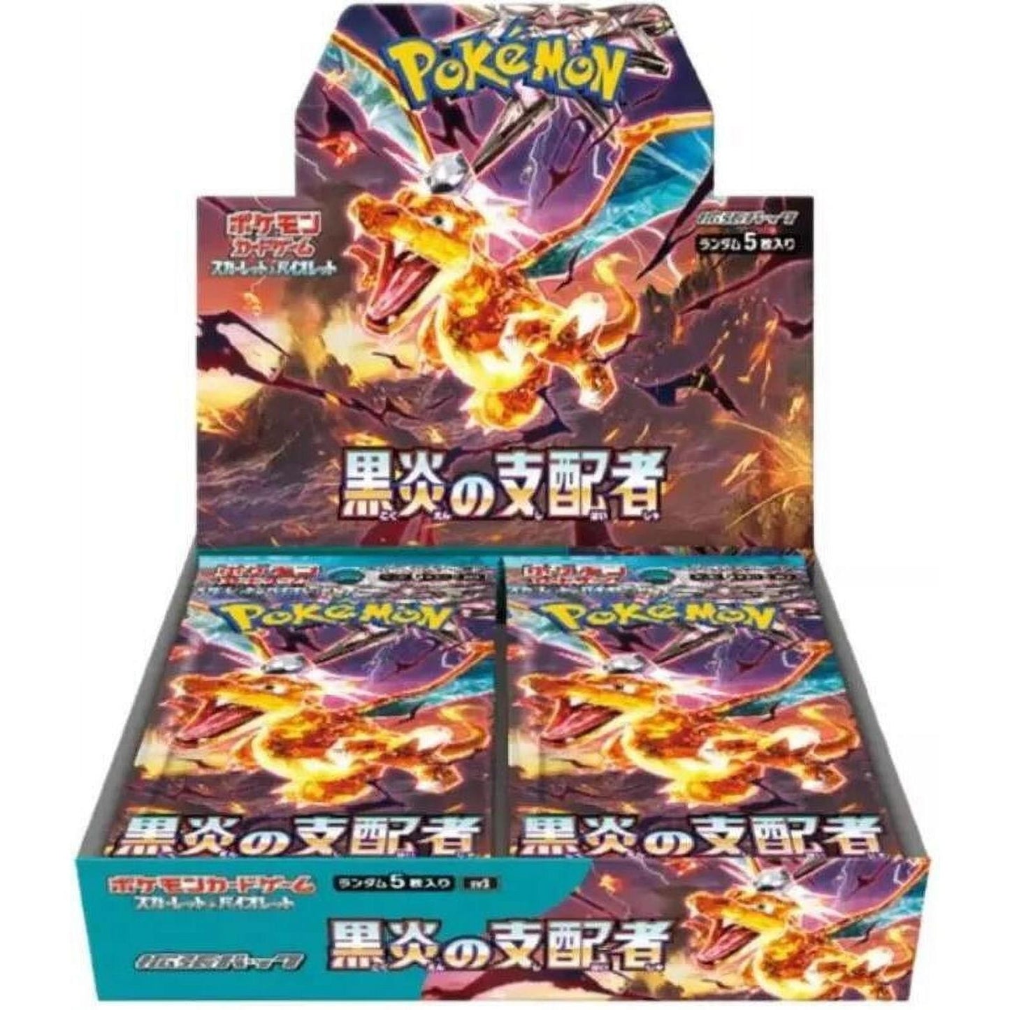 Pokémon TCG: Ruler of the Black Flame - Japanese Booster Box, 30 Booster Packs