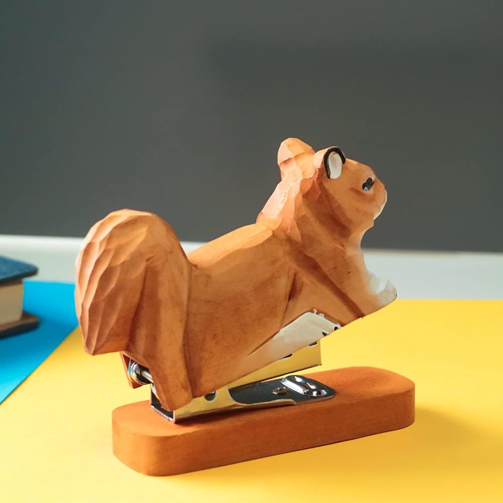 Wooden Squirrel Stapler