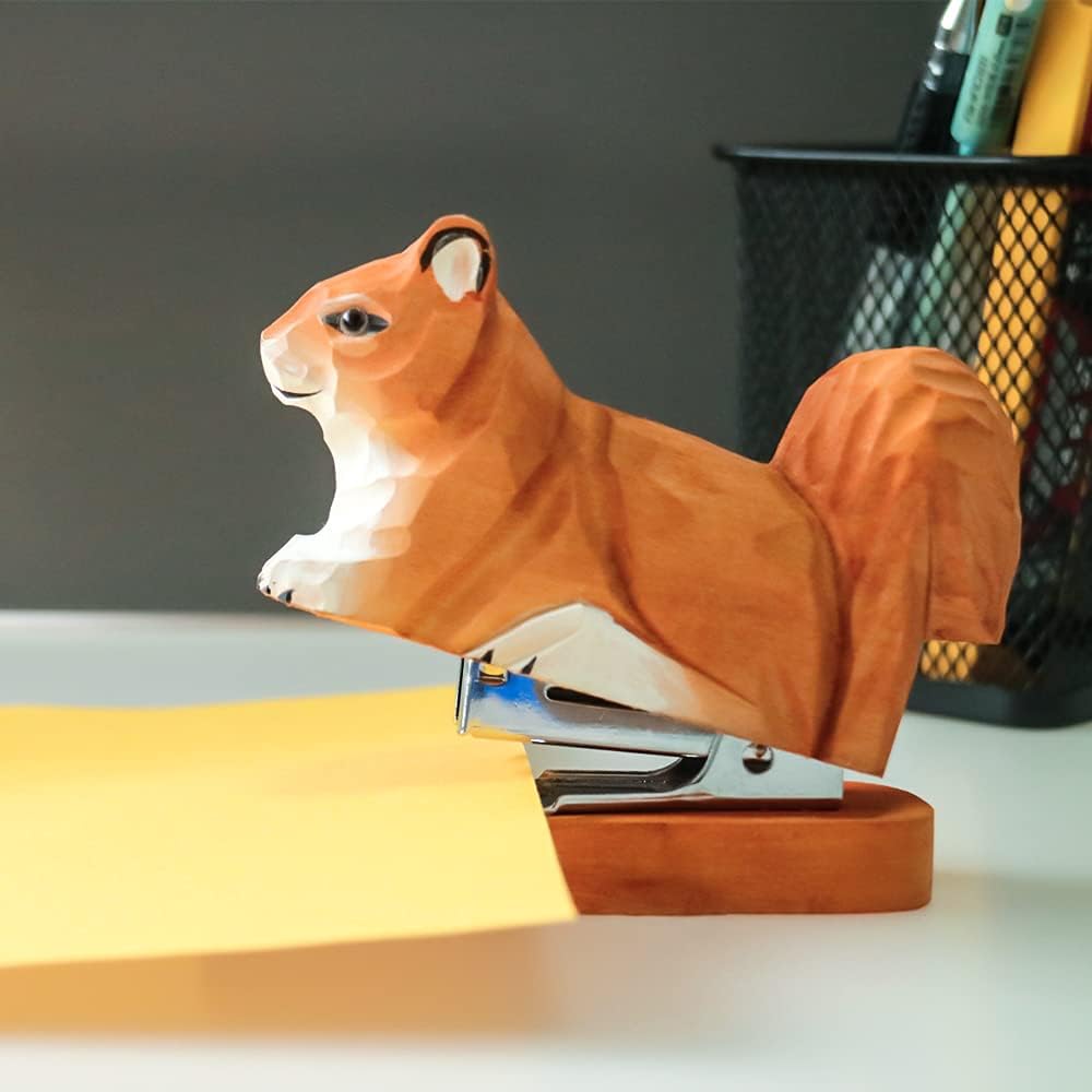 Wooden Squirrel Stapler