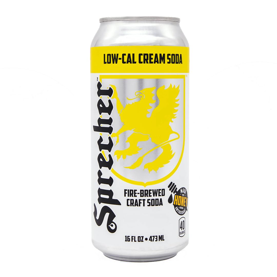 Sprecher Root Beer: Gourmet Low Calorie Craft Root Beer Soda, 16 oz., 12 Pack