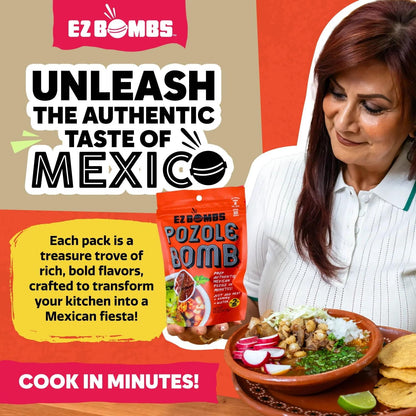 EZ Bombs: Pozole Bomb Seasoning, 1 Bag, 2 Pieces