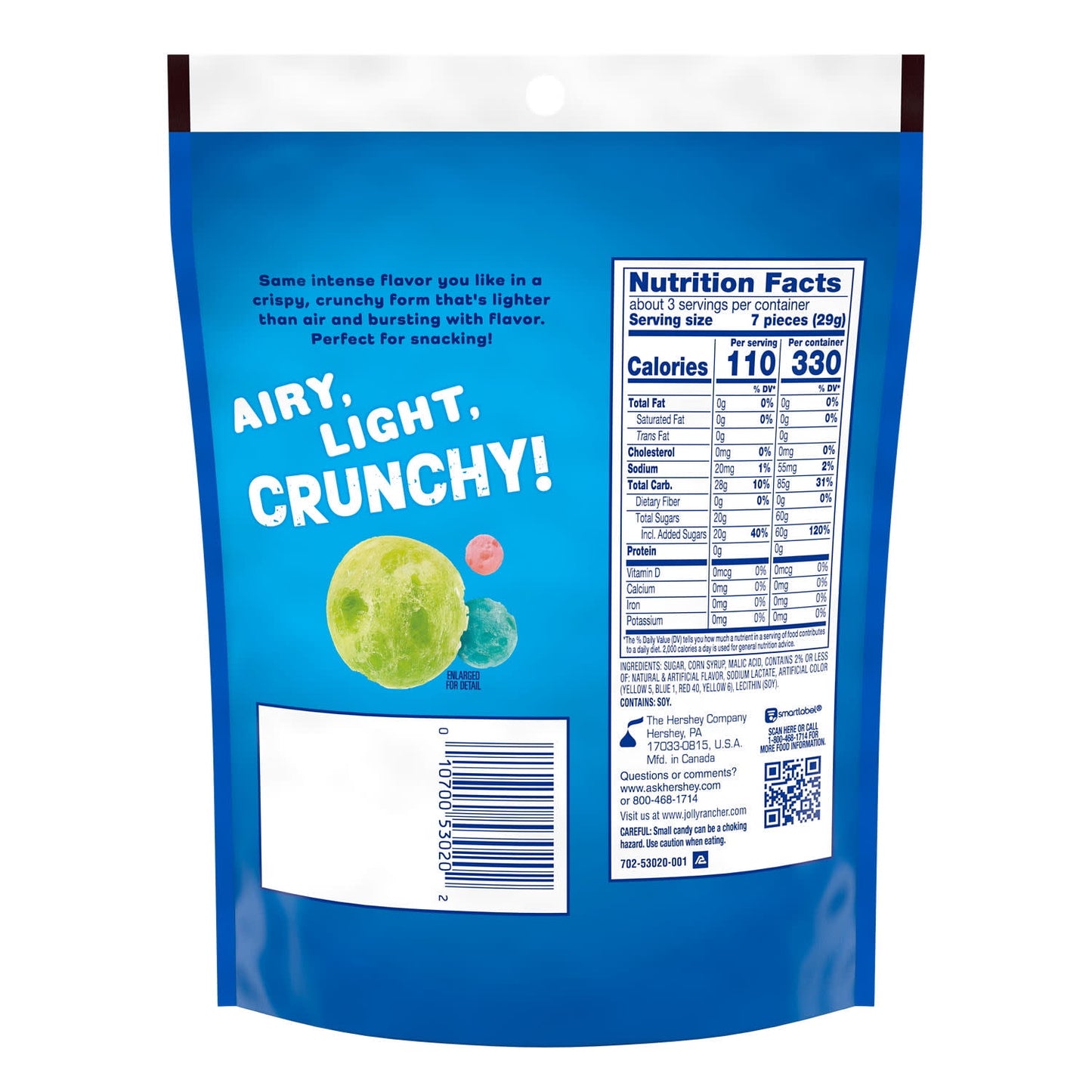 American Candy: Jolly Rancher Freeze Dried, Original Fruit Flavored Candy, 1 Bag